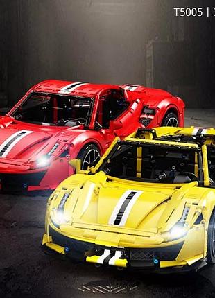 Конструктор машина гоночная ferrari technics 3608 деталей 1:8 4