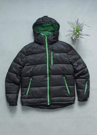 Skogstad чоловічий пуховик з пуховим капюшоном чорний м 48 куртка зимова зимовий