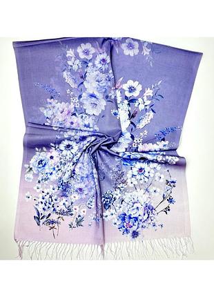 Ніжний жіночий осінній шарф палантин. турецький натуральний бавовняний шарф