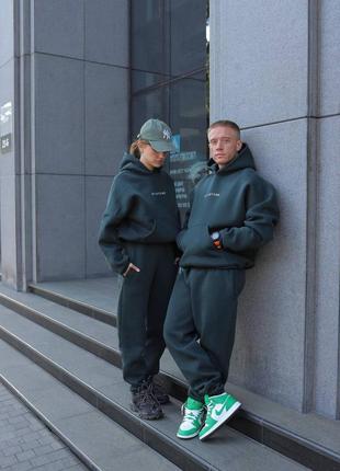 ‼️не кошлатиться‼️теплі парні костюми на флісі тринитка пеньє, жіночий спортивний костюм на флісі, чоловічий спортивний костюм на флісі, 825