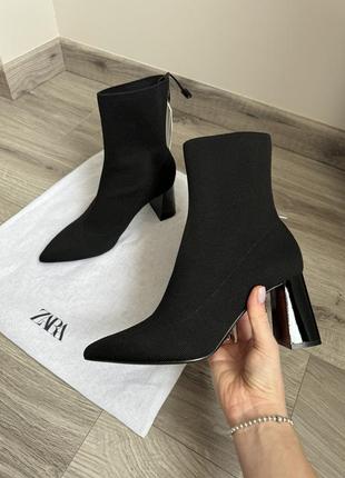 Текстильные сапоги от zara 38 размер