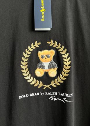 Чоловіча футболка бавовняна чорна polo ralph lauren 100% cotton / поло літній одяг6 фото