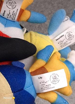 Мʼяка іграшка, смурф, willow, smurfette, lily, 2022,  smurf, mcdonalds, смурфет, верба, лілія3 фото