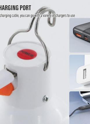 Світлодіодна led лампа на акумуляторі 60w