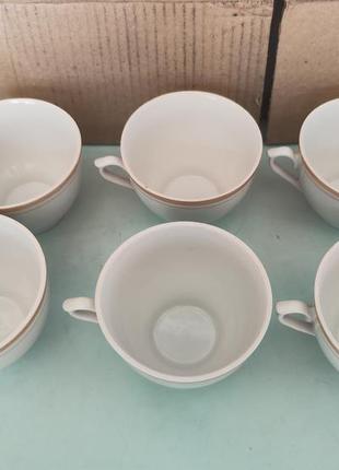 Чашки чайные белые 250 мл огородника5 фото