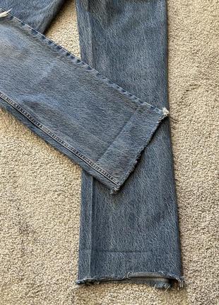Прямые джинсы zara с разрезами на коленях, трубы, кюлоты4 фото
