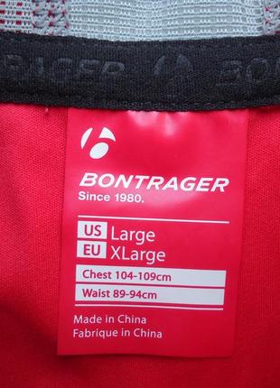 Велокуртка ветровка bontrager rxl windshell jacket red (l)6 фото