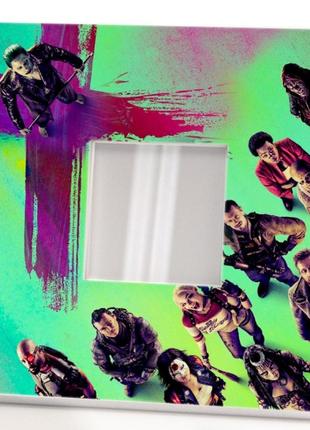 Зеркало с рисунком "отряд самоубийц. suicide squad" оригинальное украшение интерьера детской, спальн 2
