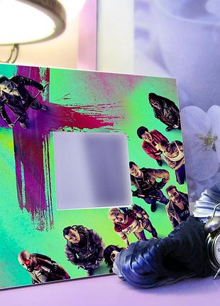 Зеркало с рисунком "отряд самоубийц. suicide squad" оригинальное украшение интерьера детской, спальн 3