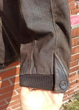 Стильна шкіряна куртка, бомбер chevirex