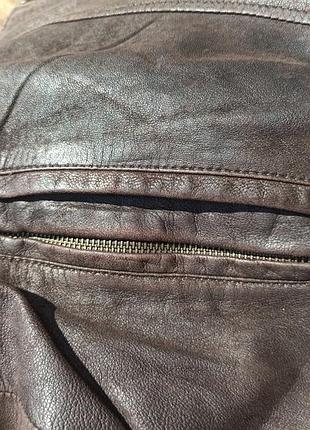 Стильна шкіряна куртка, бомбер chevirex