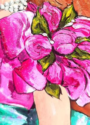 Барби collectible rose картина ручной работы5 фото