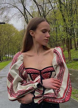 Корсет вишиванка