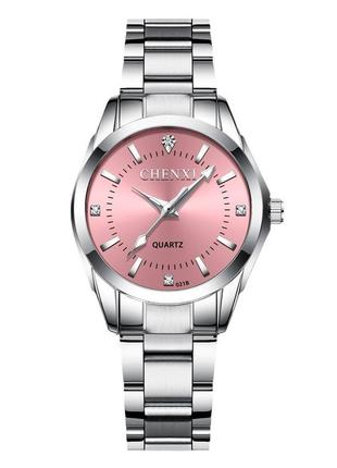 Часы сhenxi cx-021b woman-pink, женские часы, кварцевые часы