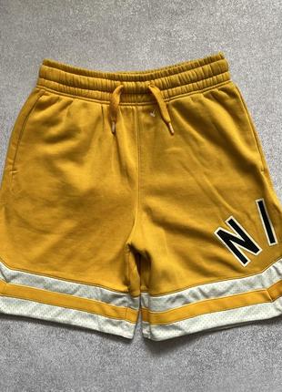 Шорты nike air big logo yellow shorts2 фото
