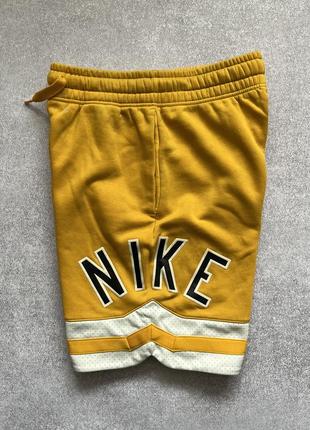 Шорты nike air big logo yellow shorts4 фото