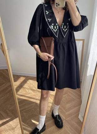 Нереальное платье с воротничком h&amp;m zara mango asos8 фото