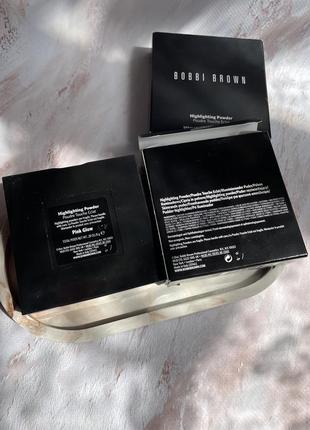 Хайлайтер bobbi brown highlighting powder pink glow4 фото