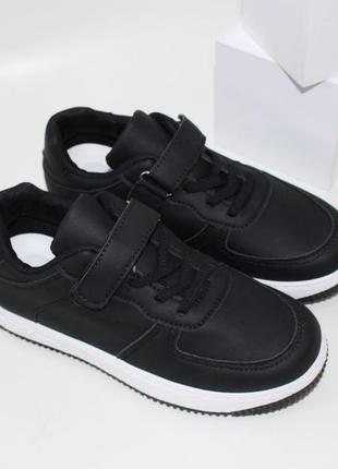 Чорні кросівки для хлопця, чорні кросівки підліткові, чорні кеди дитячі, черные кеды...