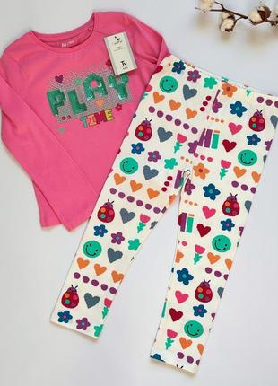 Комплект для дівчинки , лосини, реглан ф. tu р. 104-110