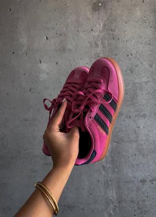 Топ 🔥 кросівки adidas gazelle indoor “bliss pink purple”3 фото