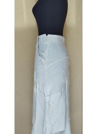 Льняная юбка миди2 фото