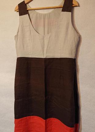 Жіноче плаття сарафан laura ashley uk16 l xl 48 50 льон Лаура ешлі3 фото