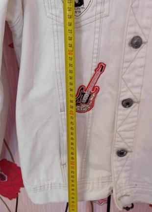 Куртка джинсовая белая унисекс сша2 фото