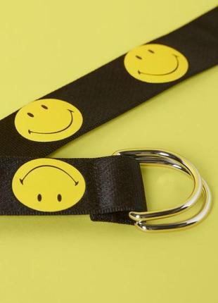 Ремінь унісекс smiley x h&m1 фото