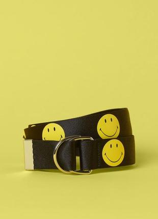 Ремень унисекс smiley x h&amp;m2 фото