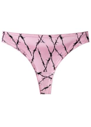 Женские трусики бразилианы розовый цвет