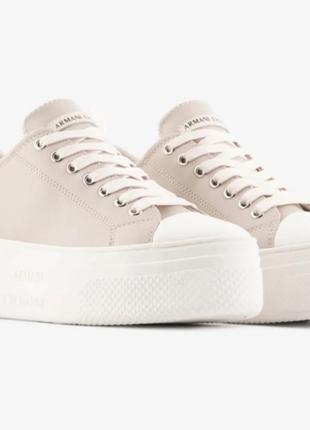 Кеды на высокой платформе armani exchange