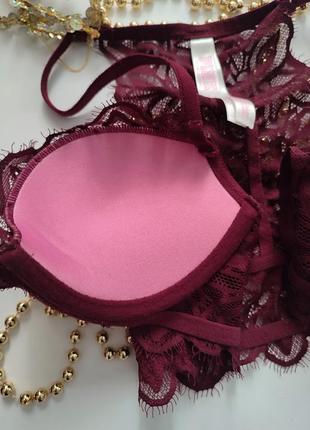 Victoria's secret pink 70a push up 32a бюстик бюстгальтер бралет5 фото