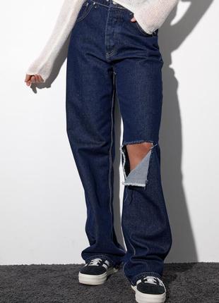 Женские двухсторонние джинсы в стиле grunge3 фото