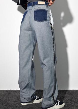 Женские двухсторонние джинсы в стиле grunge7 фото
