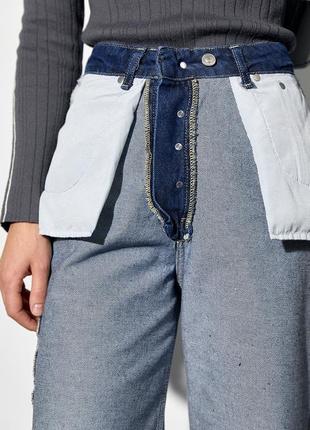 Женские двухсторонние джинсы в стиле grunge4 фото