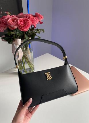 Burberry leather tb shoulder Grid bag "black"  🖤💸