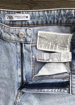 Жіночі джинси zara denim collection мом висока посадка4 фото