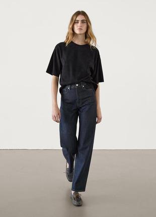 Прямые джинсы с высокой посадкой massimo dutti 5039/939