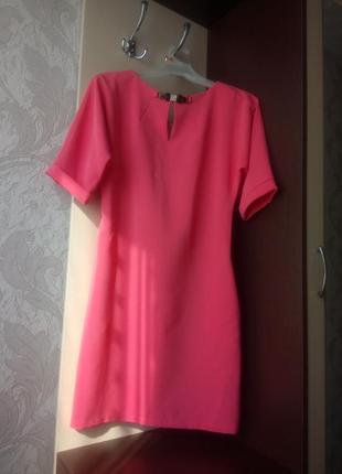 Нарядное платье розовое платье на лето1 фото