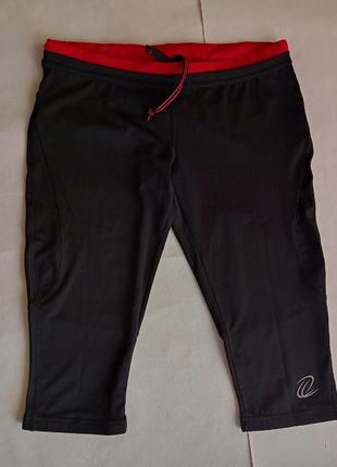 Жіночі бігові капрі crivit sports, спортивні штани, штани для тренувань і фітнесу, чорні m eur 40/422 фото