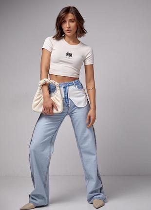 Женские двухсторонние джинсы в стиле grunge10 фото