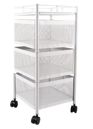 Стійка для зберігання з металевими полицями обертова розсувна