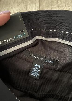 Нові люксові чоловічі брюки van heusen розмір w33 l329 фото