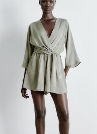 Комбинезон, платье мини zara