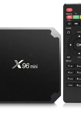 Приставка smart tv box android x96 mini 4гб/32гб 4к 4х ядерная