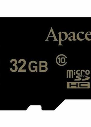 Картка пам'яті apacer microsdxc 32 gb uhs-i u1 class 10 + адаптер sd