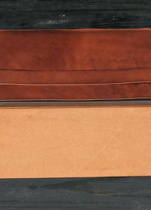 Кожаный чехол для macbook дизайн №24, натуральная кожа итальянский краст, цвет коричневый оттенок вишня