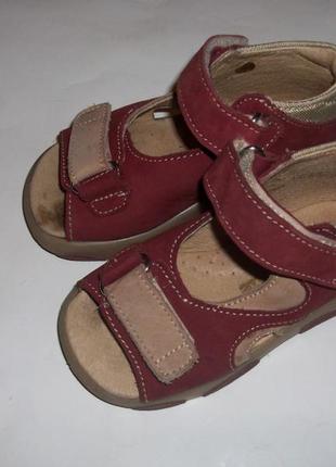Рр 22-13,7 см. полностью кожаные босоножки туфли для деток из супинатором8 фото