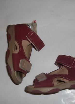 Рр 22-13,7 см. полностью кожаные босоножки туфли для деток из супинатором6 фото